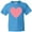 Pacific Blue, variant on Inktastic Pink Valentine's Day Heart Youth T-Shirt