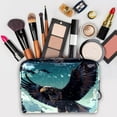 thumbnail image 3 of Bird PVC Waterproof Cosmetic Travel Bag Zipper Pouch Large Capacity Printed Design for Ladies Girls Men - for Travel, 3 of 6