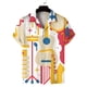 thumbnail image 4 of Camisetas hawaianas con estampado 3D de árboles tropicales, camisetas casuales de manga corta de verano para mujer, ropa 2024, blusas con botones de solapa para uso diario para hombre, 4 of 5