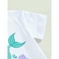 thumbnail image 5 of Bagilaanoe 2pcs Toddler Baby Girl Long Pants Set Short Sleeve T-shirt Tops + Flare Trousers 6M 12M 18M 24M 3T 4T Kids Casual Outfits, 5 of 9
