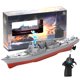 thumbnail image 5 of Control remoto Warship Toy RC Cruiser Destroyer Modelo Educativo Portaaviones Modelo Barco Juguete Creativo Niños Piscina Juguetes acuáticos Niños Portaaviones Juguetes Regalo de vacaciones, 5 of 11