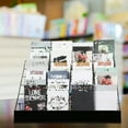 thumbnail image 4 of Queekay 6 Tier Wire Countertop Rack Black Comic Book Holders Wide Wire Magazine Rack Tabletop Display Stand For Table Top Book Brochure Literature Comic Greeting Card Shelf Holder Stand, 4 of 7