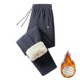 thumbnail image 2 of uikmnh Mens Sweatpants Men's Winter Casual Lined Training Pants with Windproof Warm Comfort Fit for Outdoor Activities and Daily Solid Color Size:L, 2 of 6