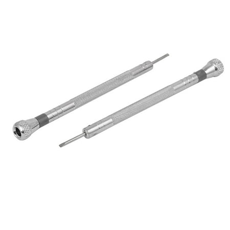 

91mm Long 1.4mm Width Flat Slotted Screwdriver Watch Repairing Tool 2pcs