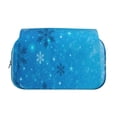thumbnail image 2 of Goofa Winter With Snowflakes Pattern Double Layer Pen Pencil Case, Protective Large Capacity Storage Organizer Pen Pouch, Office College Supplies for Teens Adults, 2 of 7