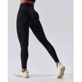 thumbnail image 6 of IBTOM CASTLE Workout Sets for Women 2 Piece Twist Front Halter Sports Bras High Waist Biker Full-Length Leggings Exercise Gym Yoga Outfit M Z-Black, 6 of 7