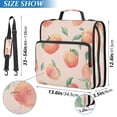 thumbnail image 3 of Water-Resistant 3-Ring Binder Organizer with Multiple Pockets Zipper Binder Bag for Office Pale Pink Peach's Pattern, 3 of 8
