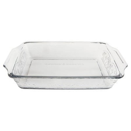 Anchor Hocking Embossed Glass Baking Dish, 3 Quart
