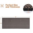 thumbnail image 2 of Kitchen Rugs Non Slip Washable 17.3x30, Cushioned Rugs for Kitchen Floor, Absorbent Runner Rug Mats with Rubber Backing for Hallway, Bathroom, Bedroom, Office,  Brown and Black, 17.3"x30", 2 of 6