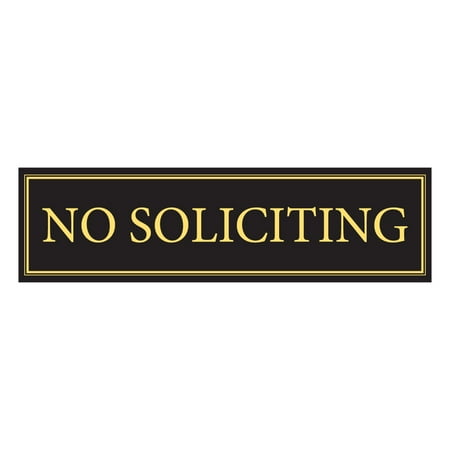 No Soliciting Door Magnet - The Perfect "No Soliciting" Sign For Metal Doors and Frames (2.5" x 9")