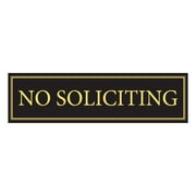 No Soliciting Door Magnet - The Perfect "No Soliciting" Sign For Metal Doors and Frames (2.5" x 9")