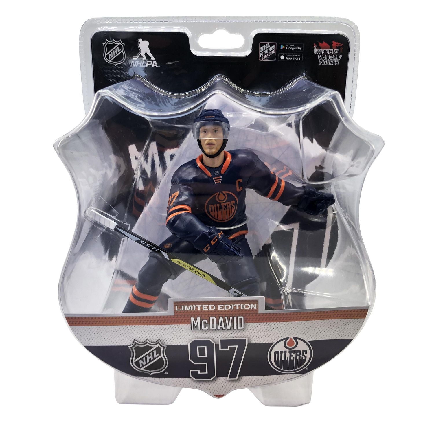 NHL Figures  - Connor McDavid - Edmonton Oilers - 6 Inch Figure