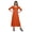 Dark Orange, variant on Moomaya Solid Scoop Neck Indian Wear For Women Kurtis Readymade Kurti Anarkali