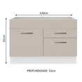 thumbnail image 2 of Mueble de Cocina MADESA Agata 1 Puerta 2 Cajones Blanco/Crema, 2 of 5