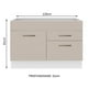thumbnail image 2 of Mueble de Cocina MADESA Agata 1 Puerta 2 Cajones Blanco/Crema, 2 of 5