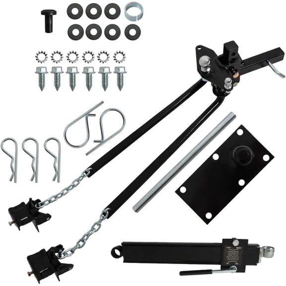 OTTULUR 800 lbs RV Weight Distribution Hitch Adjustable with Sway Control 2inch Shank 2-5/16 Inch Ballm