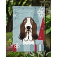 thumbnail image 3 of Caroline's Treasures BB1739GF Winter Holiday Basset Hound Flag Garden Size , Small, multicolor, 3 of 3