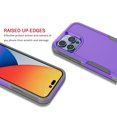 thumbnail image 5 of Shockproof Case for iPhone 14/14 Pro Max/14 Plus, Phone Case for iPhone 14 /Pro/ Max with Screen Protector, EBIZCITY Protection Armor Hard Plastic & Rubber Rugged Bumper 2-in-1 Case Cover -Purple, 5 of 9