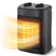 thumbnail image 1 of Calentador espacial, calefactor eléctrico de 1500 W, portátil con termostato, calefacción rápida PTC, calentador pequeño de cerámica con modos de calefacción y ventilador para recámara, oficina e, 1 of 5