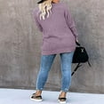 thumbnail image 4 of POINTERTECK Womens Long Sleeve Open Front Waffle Chunky Knit Cardigan Sweater Outwear, 4 of 5