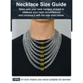 thumbnail image 5 of ChainsProMax Mens Necklace 316L Stainless Steel Sturdy Curb Chain Necklace Hip Hop Jewelry Gift, 5 of 8
