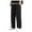Black, variant on TOWED22 Men's Cotton Loose Fit Sweatpants Baggy Yoga Gym Workout Pants with Pockets Open Bottom Sweatpants Straight Wide Leg(Khaki,XXL)