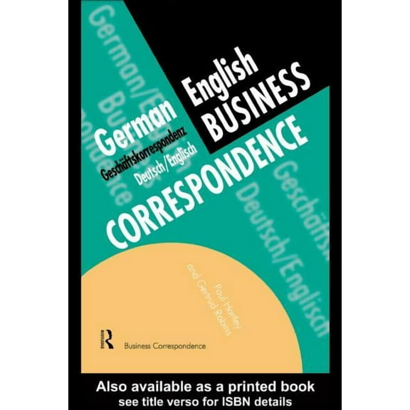 Languages for Business German/English Business Correspondence: Geschaftskorrespondenz Deutsch/Englisch, (Paperback)