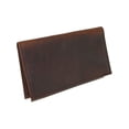 thumbnail image 1 of Boston Leather Textured Bison Leather Checkbook Cover Wallet, 1 of 1