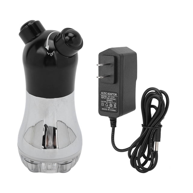 Masajeador facial de radiofrecuencia RF Luz azul LED V Herramienta de belleza para rejuvenecimiento de la piel Negro 100‑240V Enchufe estadounidense