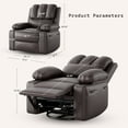thumbnail image 4 of Oversized Electric Recliner Chair with Massage, Swivel Rocker & USB Charger for Living Room, 4 of 8
