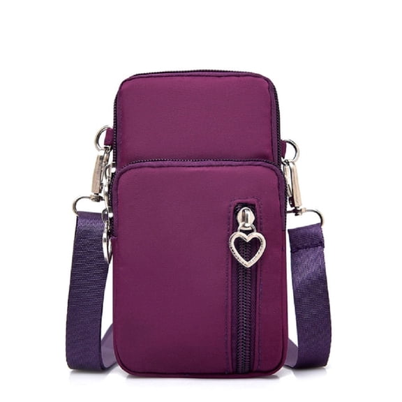 Cell Phone Crossbody Bag with Shoulder Strap, Mini Wallet Phone Holder Pouch Purse for iPhone, Compact Travel Phone Bag, TIKA