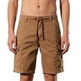 thumbnail image 3 of Men's Cargo Shorts Loose Fit Lightweight Breathable Casual Summer Multi-Pocket Camping Hiking Daily Wear Outdoor | AKLJWH,Coffee 3XL, 3 of 8