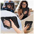 thumbnail image 5 of FJLBDE Case for Lenovo Tab M10 Plus 3rd Gen 2022 10.6 Inch with 360 Kickstand, Shoulder Strap Carrying Protective Cover, Black, 5 of 6