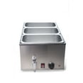 thumbnail image 2 of SYBO Food Warmer Bain Maire 3 Well w/ Tap, 2 of 3