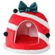 thumbnail image 1 of ColoMX Cama navideña para mascotas, cama cálida para gatos, cama navideña para gatitos, escondite para mascotas pequeñas, cama para perros pequeños, 1 of 8