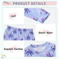 thumbnail image 4 of joogoo Watercolor Octopus 2 Piece Long Sleeve Tee and Pants Cotton Pajama Set 3T, 4 of 7