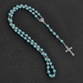 thumbnail image 4 of Catholic Imitation Pearl Beads Rosary Necklace Medal Cross Pendant Religious SXQ, 4 of 5
