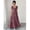 Dusty Pink, variant on Womens Dusty Pink Square Neckline Tiered Maxi Dress Puff Sleeve Boho Style