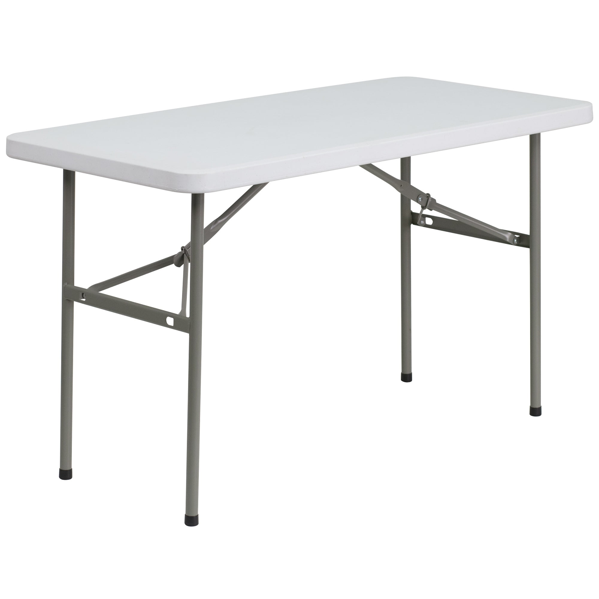 48.25" White Rectangular Outdoor Furniture Patio Folding Table