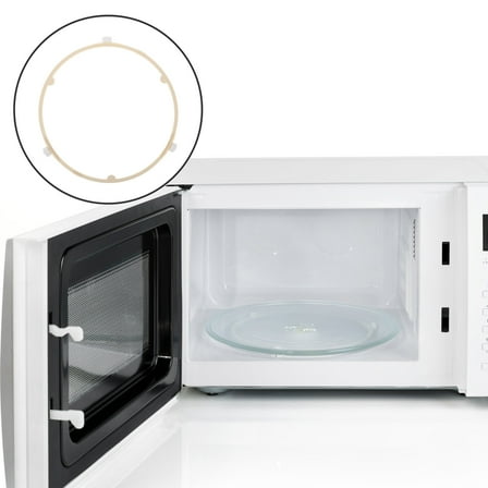 LEORX Turntable Tray Support Microwave Turntable Ring White Plastic 1Set