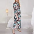 thumbnail image 3 of Goofa Heart Panda Printed Women’s 2 Piece Pajama Set Super,Pajamas Women's Long Sleeve Sleepwear Soft Button Down Loungewear Pjs Lounge Set Nightwear-X-Large, 3 of 9