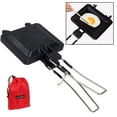 thumbnail image 4 of Portable Folding Sandwich Pan Camping Grill Kitchen Breakfast Sandwiches Maker, 4 of 10