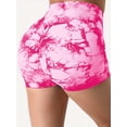 thumbnail image 5 of 3 Piece Tie Dye Workout Shorts For Women, Scrunch Butt Lifting High Waisted Yoga Gym Seamless Booty Biker Shorts, Women's Activewear, 5 of 11