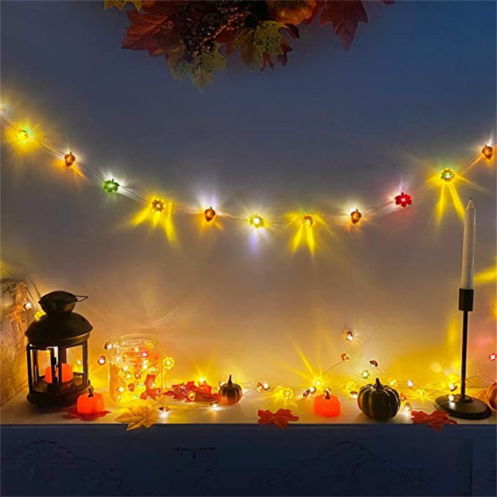 Kepooman 3D Warm White Battery Powered Fall Garland, Pumpkin Maples Acorns String Lights Fall Decor with Lights Indoor Outdoor Decoration for Fall Autumn Holiday Home Party, Warm White Kepooman 3D Warm White Battery Powered Fall Garland, Pumpkin Maples Acorns String Lights Fall Decor with Lights Indoor Outdoor Decoration for Fall Autumn Holiday Home Party, Warm White