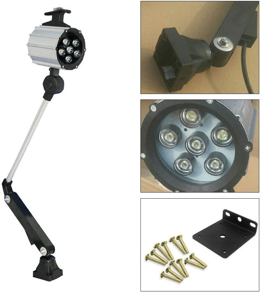 6W LED CNC MACHINE WATER PROOF WORK LIGHT LIGHTING LAMP Spot Beam Adjustable 