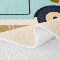 thumbnail image 5 of Manfei Cute Rv Quilt King,Kawaii Capybara King Coverlet Set,Beige,3pcs, 5 of 7