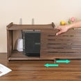 thumbnail image 5 of Router Shelf Projector Shelf Projector Stand Router Storage Box Modem Cable Router Cover Organized Power Strip Cable Management Hider Rack by Solid Wood Need Assembly, 5 of 5