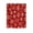 C #3, variant on Snowflake Christmas Shower Curtain | Winter Holiday Bathroom Decor with Red Background & White Snowflake Pattern | Waterproof Polyester Fabric | Medium Size for Standard Showers