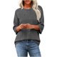 thumbnail image 2 of Neewe Women's Casual 3/4 Sleeve T-Shirts Round Neck Tunic Tops Basic Tees Blouses Business Pullover, 2 of 6