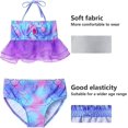 thumbnail image 4 of 3Pcs Mermaid Tails compatible Swimming compatible Girls Swimsuit Princess Bikini Costume Bathing Suits Set compatible Kids Gift_Gift Of G, 4 of 5